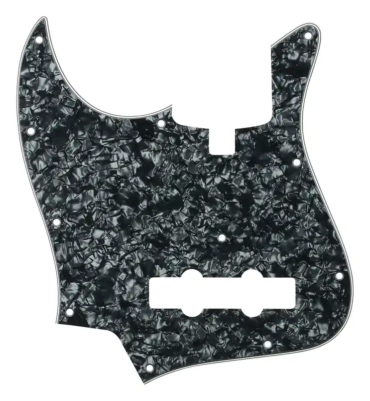 Sadowsky Parts - 20 & 21-Fret J/J Bass Pickguard - 4-String - Black Pearl - Lefthand Kostenloser Versand