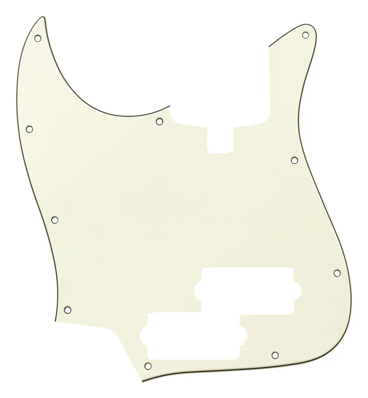 Highlight Sadowsky Parts - 21-Fret P/J Bass Pickguard - 4-String - Parchment - Lefthand