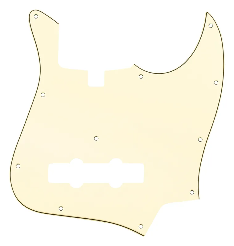 Begrenztes Angebot Sadowsky Parts - 20 & 21-Fret J/J Bass Pickguard - 5-String - Vintage White