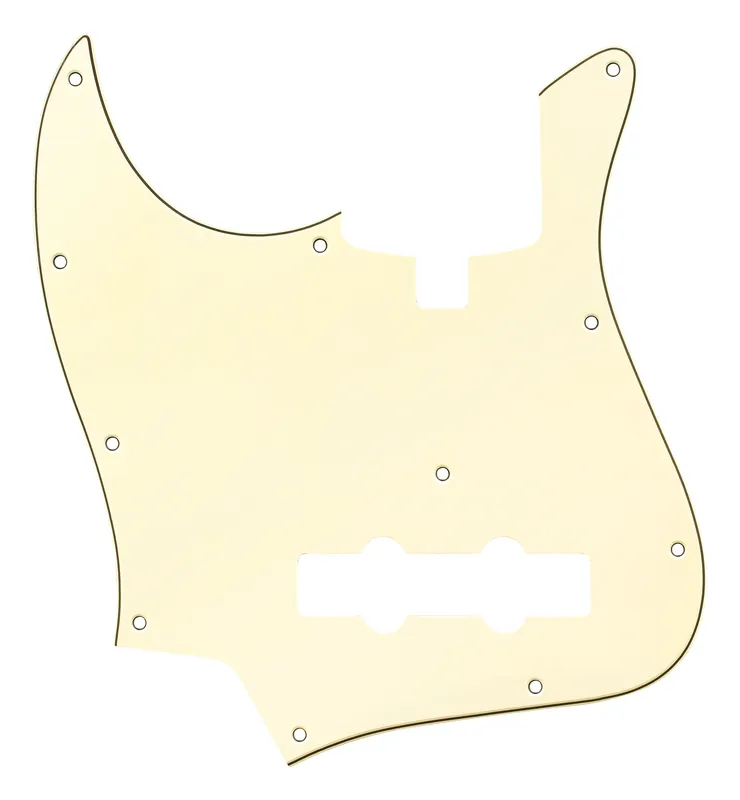 Bestseller Sadowsky Parts - 20 & 21-Fret J/J Bass Pickguard - 4-String - Vintage White - Lefthand