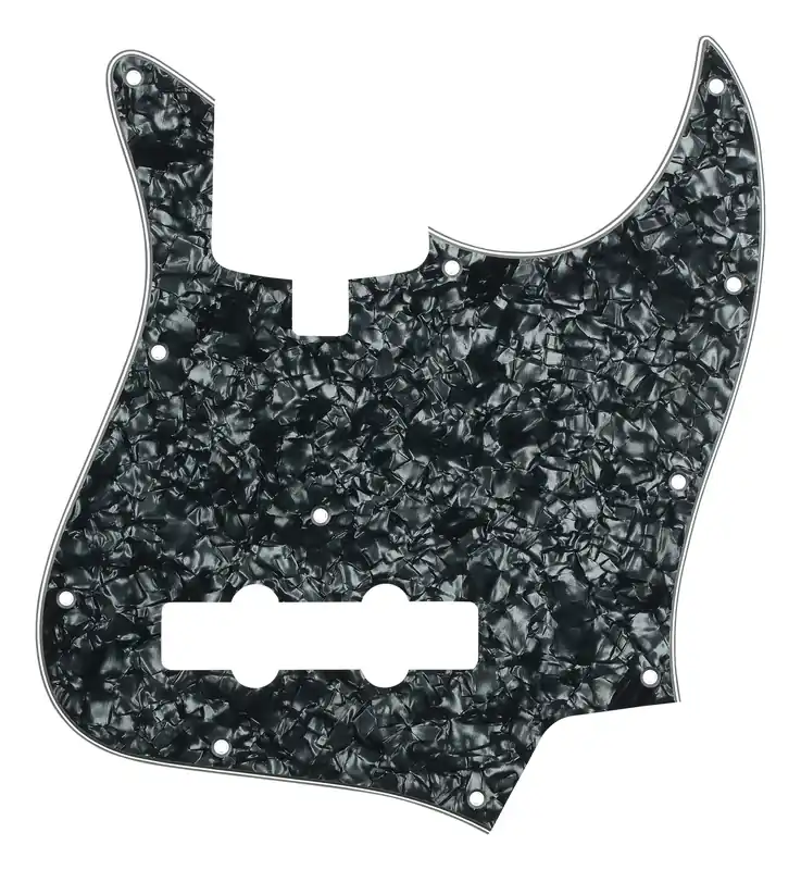 Begrenztes Angebot Sadowsky Parts - 20 & 21-Fret J/J Bass Pickguard - 4-String - Black Pearl