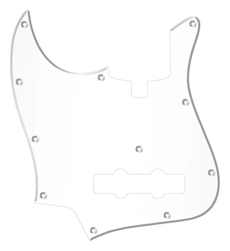 Sadowsky Parts - 20 & 21-Fret J/J Bass Pickguard - 4-String - Transparent - Lefthand Letzte Chance
