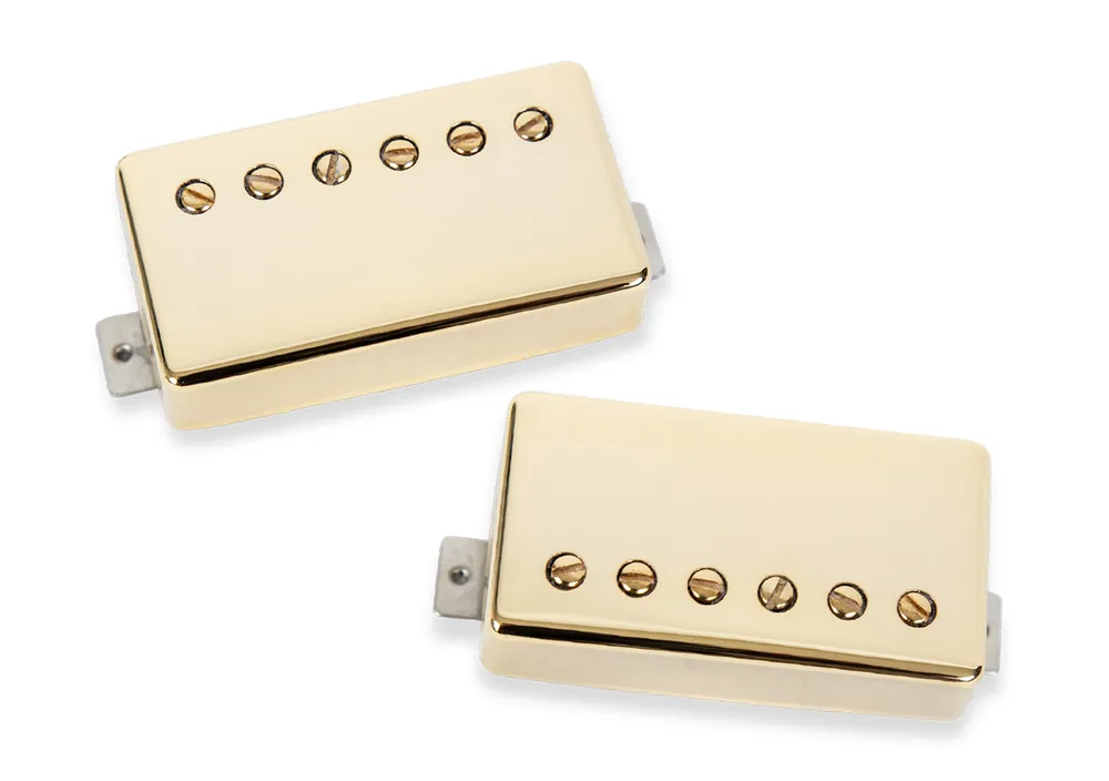 Top-Angebot Seymour Duncan Slash 2.0 Humbucker Set, 1-Conductor Cable - Gold Cover