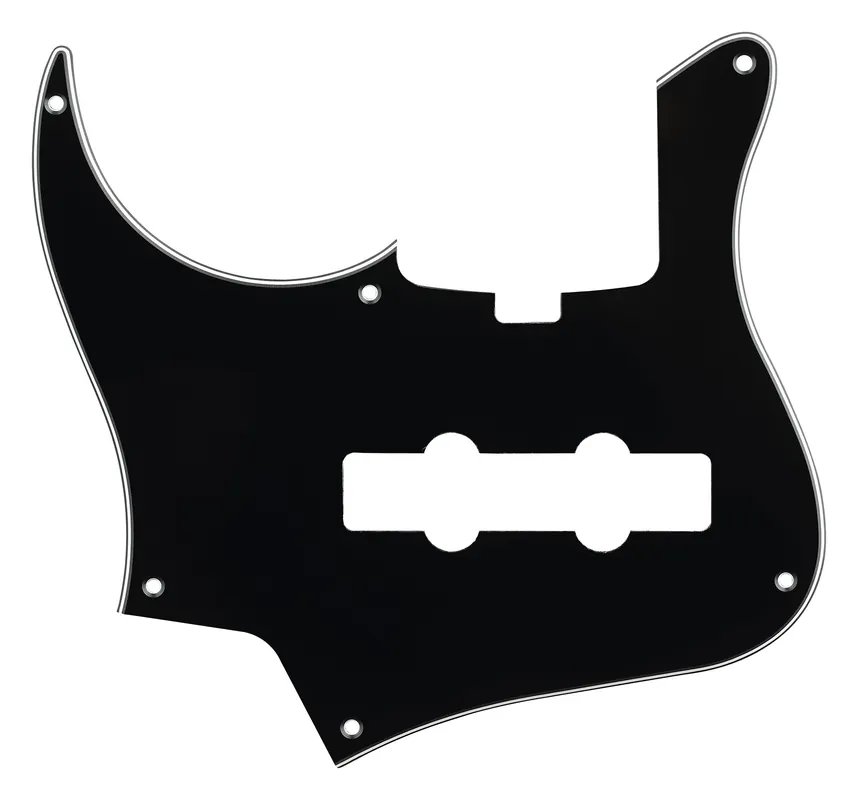 Sadowsky Parts - 24-Fret Vintage J/J Bass Pickguard - 4-String - Black - Lefthand Versand Am Gleichen Tag