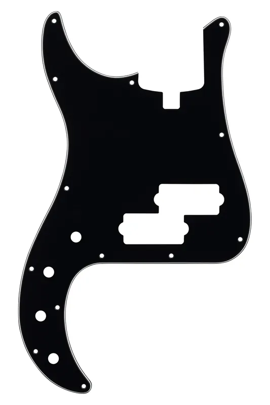 Preis Gesenkt Sadowsky Parts - 21-Fret Hybrid P/J Bass Pickguard - 4-String - Black - Lefthand