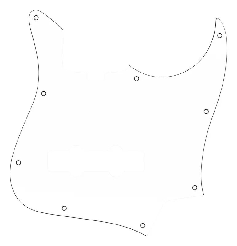 Sadowsky Parts - 22-Fret Will Lee J/J Bass Pickguard - 4-String - White Highlight