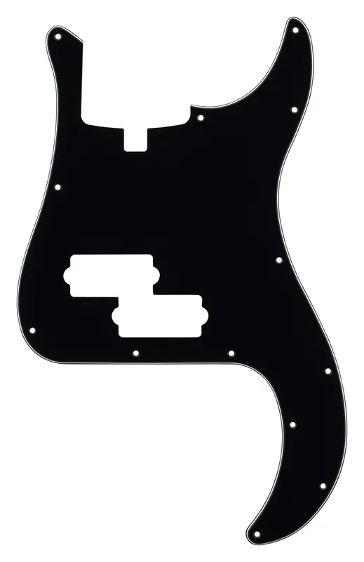 Sadowsky Parts - 21-Fret Hybrid P/J Bass Pickguard - 5-String - Black Heißes Angebot