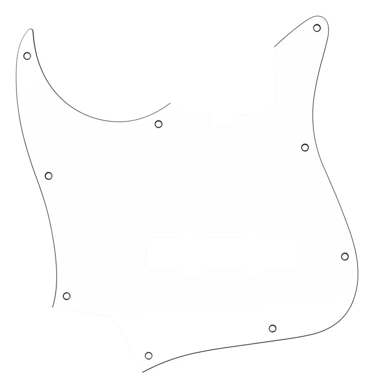 Sonderaktion Sadowsky Parts - 22-Fret Will Lee J/J Bass Pickguard - 4-String - White - Lefthand