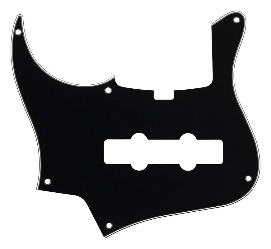 Sadowsky Parts - 24-Fret Vintage J/J Bass Pickguard - 5-String - Black - Lefthand Top-Seller