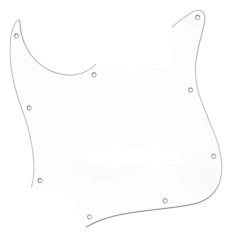 Solange Der Vorrat Reicht Sadowsky Parts - 22-Fret Will Lee J/J Bass Pickguard - 5-String - White - Lefthand