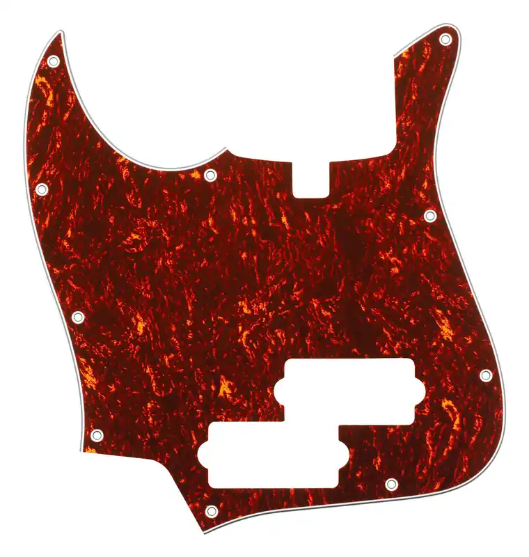 Aktuell Sadowsky Parts - 21-Fret P/J Bass Pickguard - 5-String - Tortoise - Lefthand