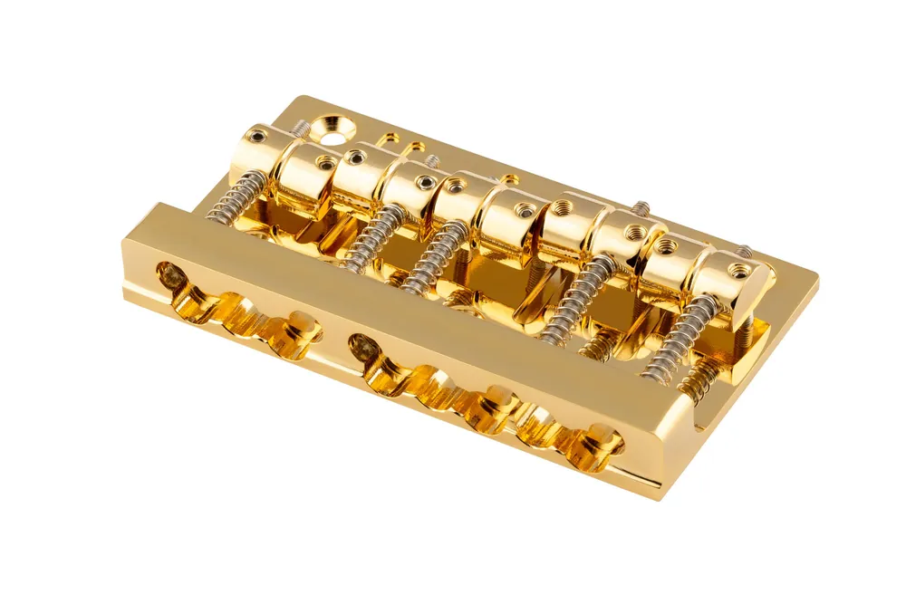 Abverkauf Sadowsky Parts - MetroLine Quick Release Bridge, 18 mm, 5-String - Gold