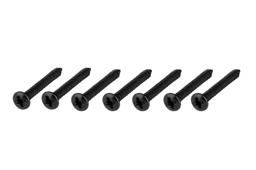 Sadowsky Parts - Bridge Wood Screw, 7 pcs. - Black Geprüft